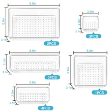 Load image into Gallery viewer, 13 Pcs Drawer Organizer Set with 5 Size Clear Desk Organizations