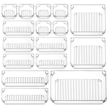 Load image into Gallery viewer, 16 Pcs Drawer Organizers 4 Different Sizes Desk Drawer Dividers