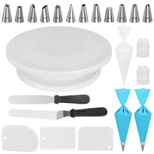 Load image into Gallery viewer, 72 Pcs Cake Decorating Kits Supplies with Cake Turntable Icing Tips
