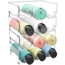 Load image into Gallery viewer, Water Bottle Organizer 4 Pack Bottle Holder Storage Rack