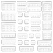 Load image into Gallery viewer, 32 Pcs Drawer Organizer Clear Desk Drawer Dividers
