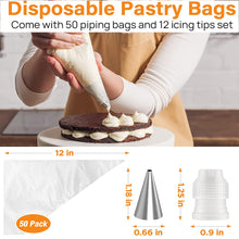 Load image into Gallery viewer, 72 Pcs Cake Decorating Kits Supplies with Cake Turntable Icing Tips
