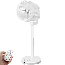 Load image into Gallery viewer, Berssen Standing Pedestal Fan with Remote Control 3D Oscillation
