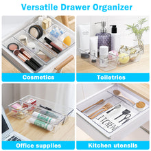 Load image into Gallery viewer, 32 Pcs Drawer Organizer Clear Desk Drawer Dividers
