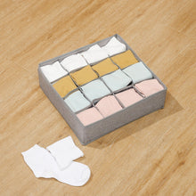 Load image into Gallery viewer, Sock Underwear Organizer Set of 4 Clothes Drawer Organizer Dividers
